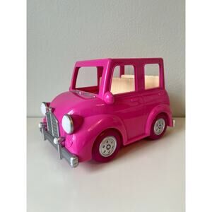 Li’l Woodzeez Pink CAR 8“ Plastic Toy for Figures by Battat- Car only